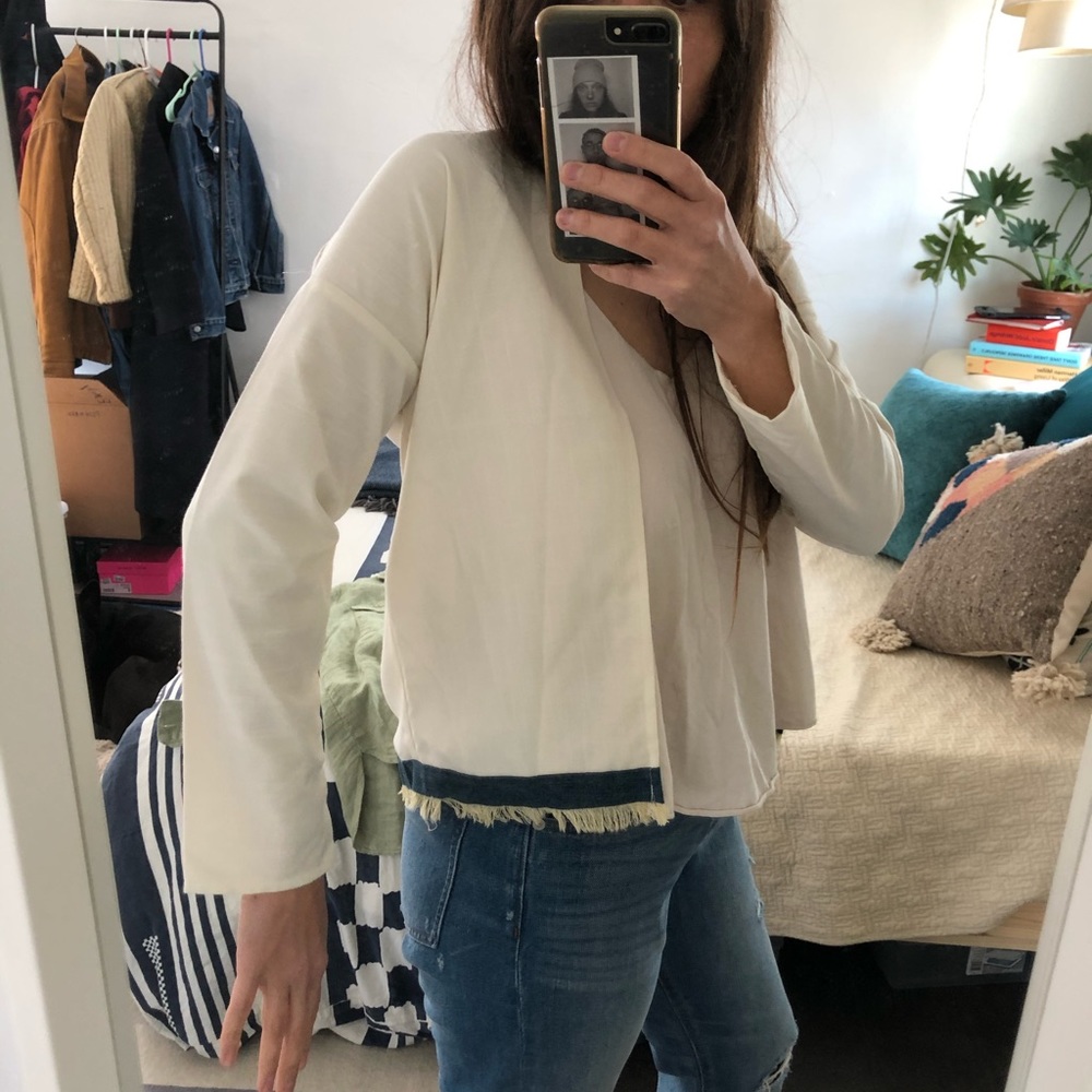 Handmade linen jacket - size small